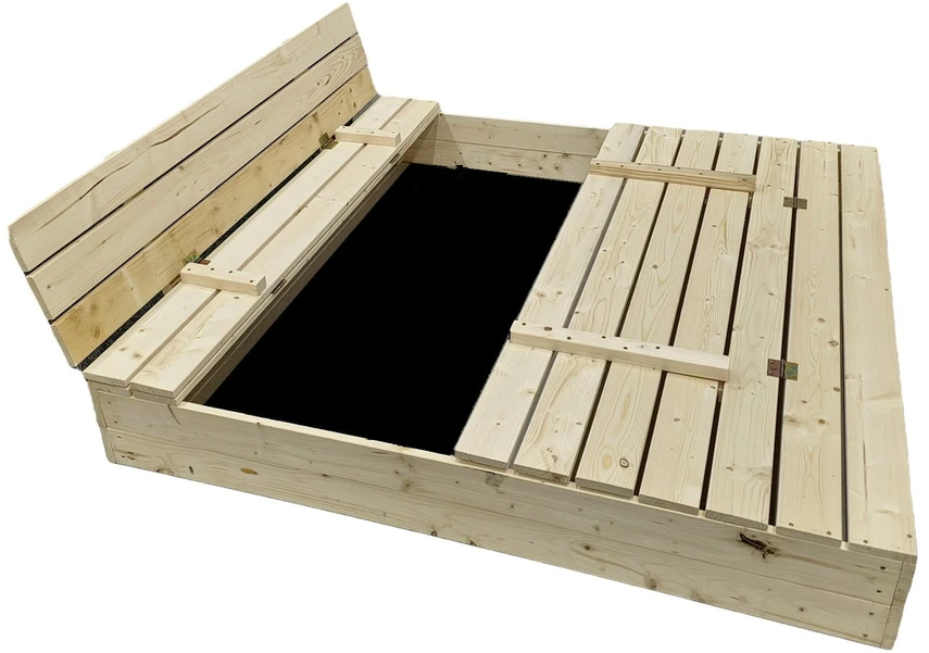 4IQ Smėlio dėžė Bonus Orbis, 140x140cm, su patiesalu ir 300kg smėlio