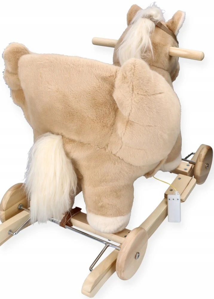 Smėlio spalvos Pegasus rokeris/važinėjimas su sėdyne ir garsu Adam Toys