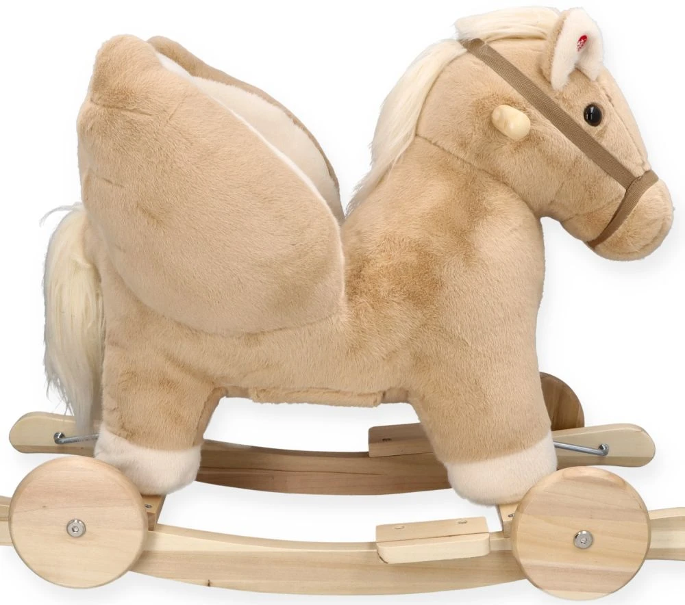 Smėlio spalvos Pegasus rokeris/važinėjimas su sėdyne ir garsu Adam Toys