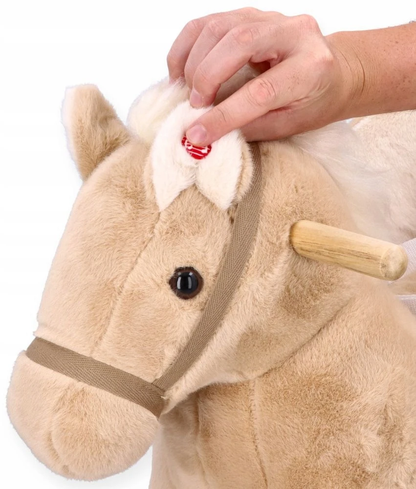 Smėlio spalvos Pegasus rokeris/važinėjimas su sėdyne ir garsu Adam Toys