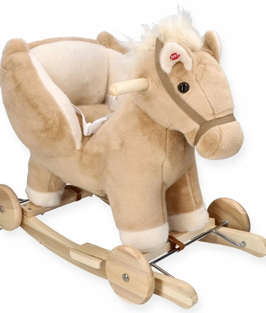 Smėlio spalvos Pegasus rokeris/važinėjimas su sėdyne ir garsu Adam Toys