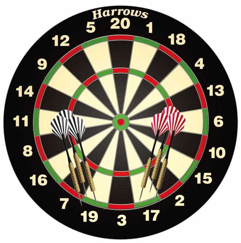 Harrows Darts taikinys BRISTOW'S FAMILY su strėl.