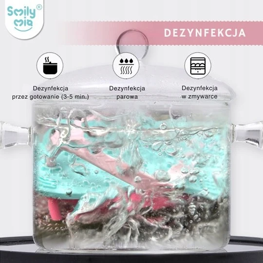 Smily Mia kūdikių dantų atvartai rožiniai