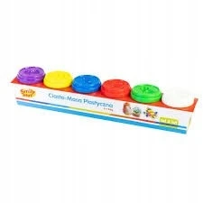 Smily Plastilinos masė 6 spalvų vaikams nuo 3 metų