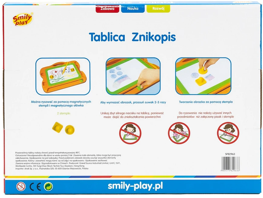 Smily Play oranžinė aprašymo lenta SP82963
