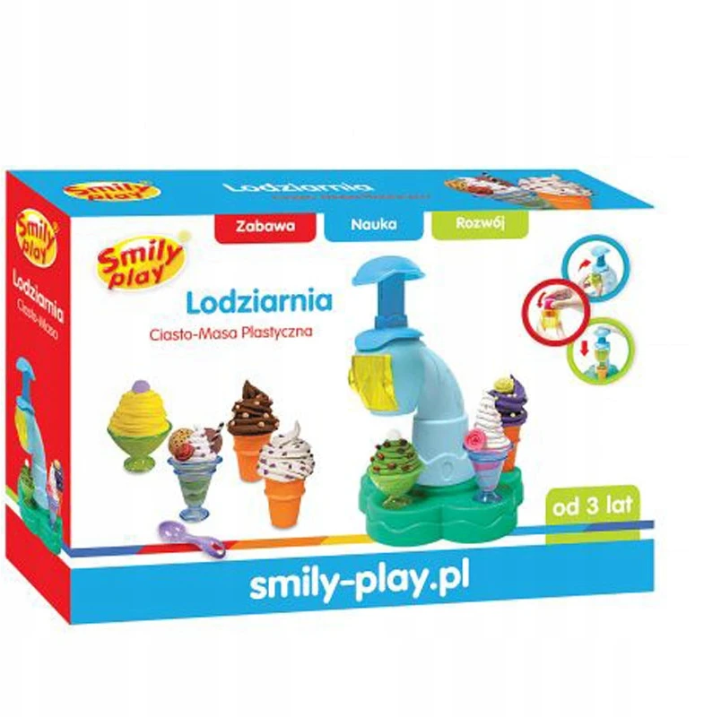 Smily Rinkinys ledams iš plastikinės tešlos gaminti. Ledų gaminimo aparatas