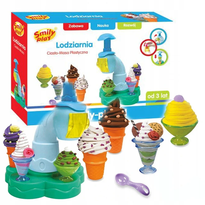 Smily Rinkinys ledams iš plastikinės tešlos gaminti. Ledų gaminimo aparatas