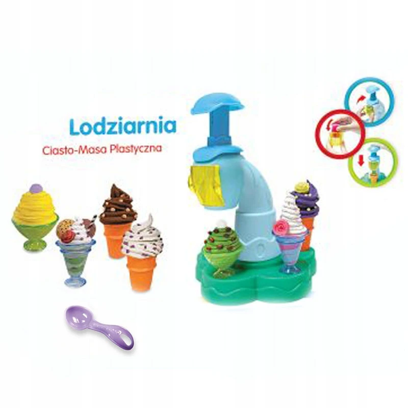 Smily Rinkinys ledams iš plastikinės tešlos gaminti. Ledų gaminimo aparatas