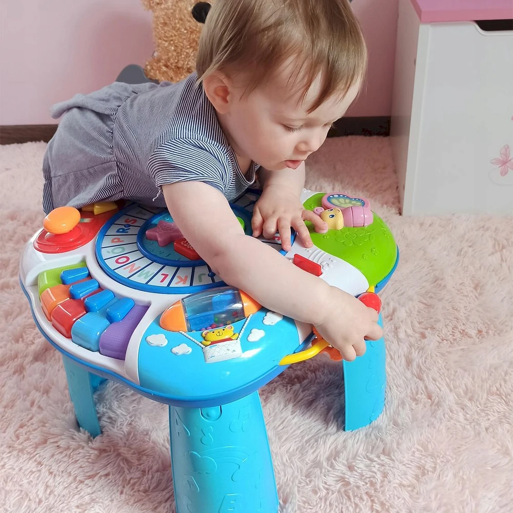 Winfun Edukacinis žaislinis staliukas "Letter Train & Piano Activity Table", žaislas lenkų k. (000801)