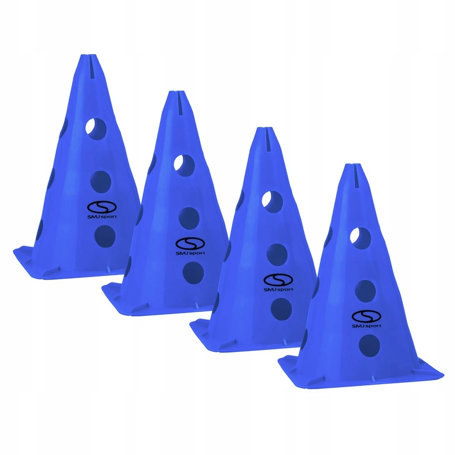 Smj Sport Rinkinys iš 4 treniruočių kūgių - 30 cm mėlyni / PT4-13H-B