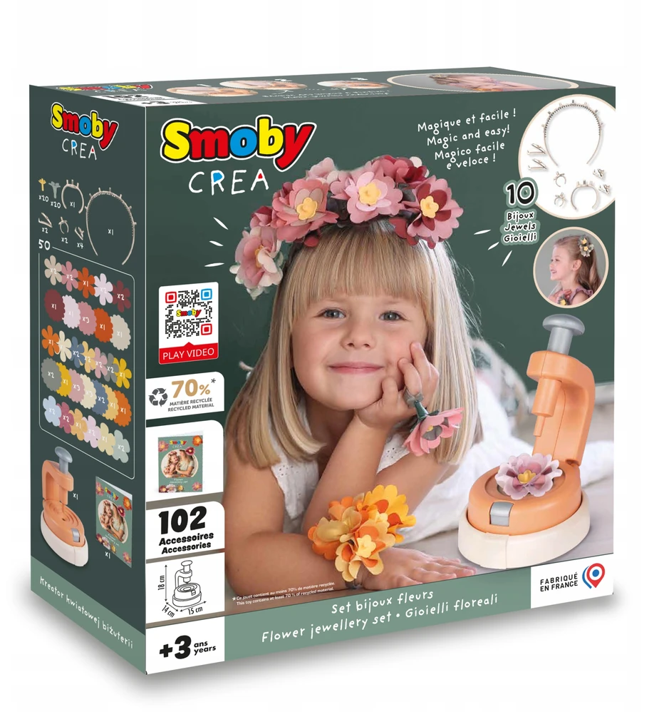 Rinkinys vaikams gėlių papuošalų kūrimui Smoby