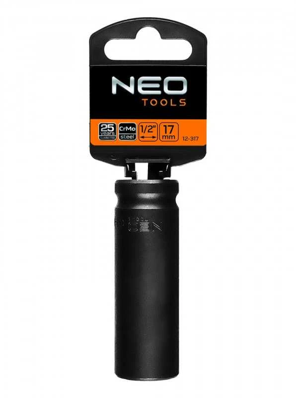 Šešiakampė smūginė galvutė neo 1/2" 17mm długa (12-317)