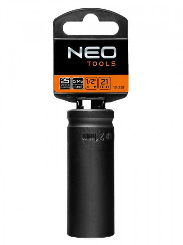 Neo Ilga smūginė galvutė 1/2, 21 mm, Cr-Mo