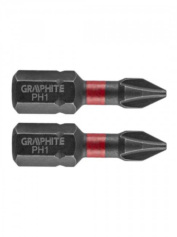 Smūginiai antgaliai GRAPHITE PH1 25 mm (2 vnt.)