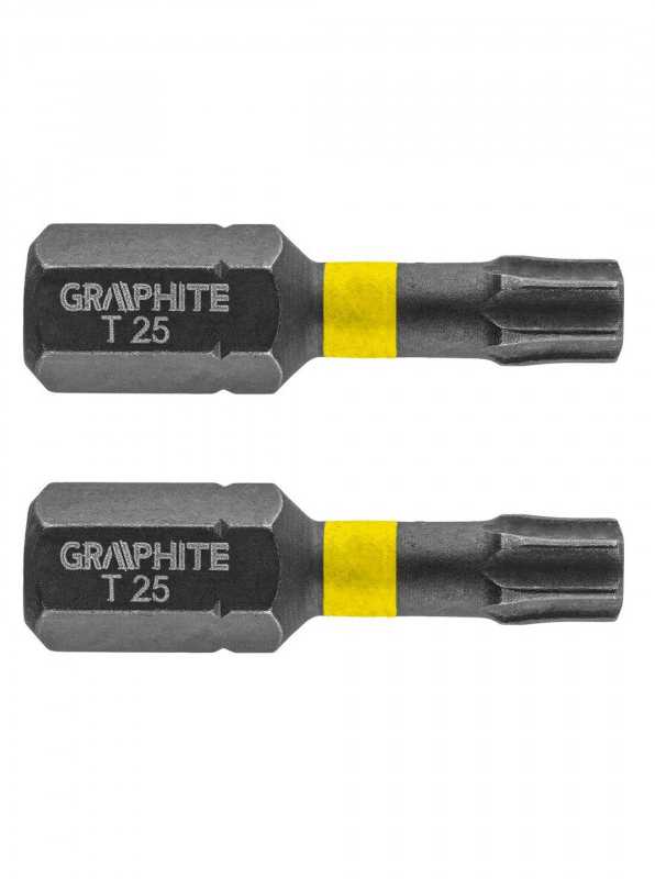 Smūginiai antgaliai GRAPHITE TX25 25 mm (2 vnt.)