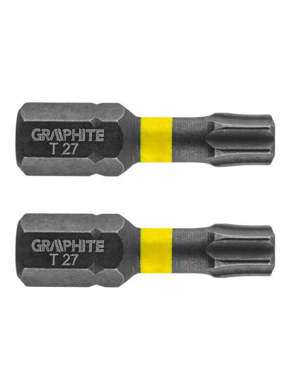 Smūginiai antgaliai GRAPHITE TX27 x 25 mm (2 vnt.)
