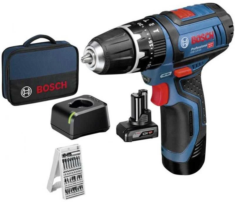 Bosch GSB 12V-15, BG 1x2.0/4.0, 39 ACC, 12V-20