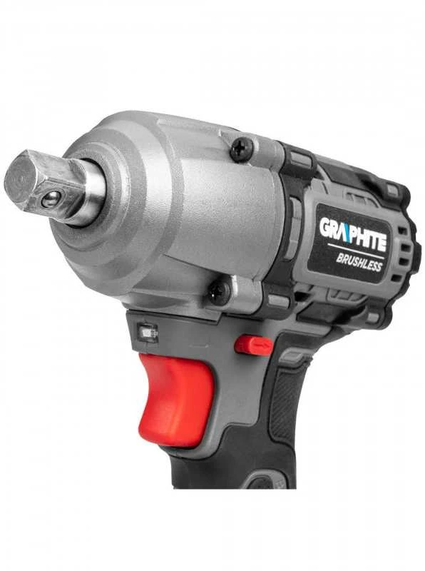Smūginis veržliaraktis GRAPHITE Energy+ 450 Nm Bešepetėlinis
