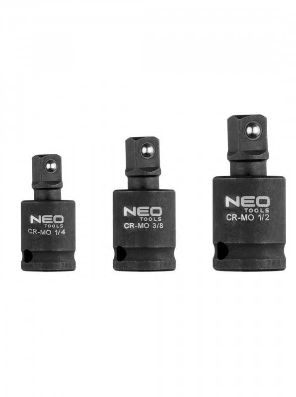 Smūginių jungčių rinkinys NEO 10-256 (1/4", 3/8", 1/2")