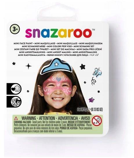 Snazaroo MINI ŠVENTINIŲ KAUKIŲ RINKINYS 1172088