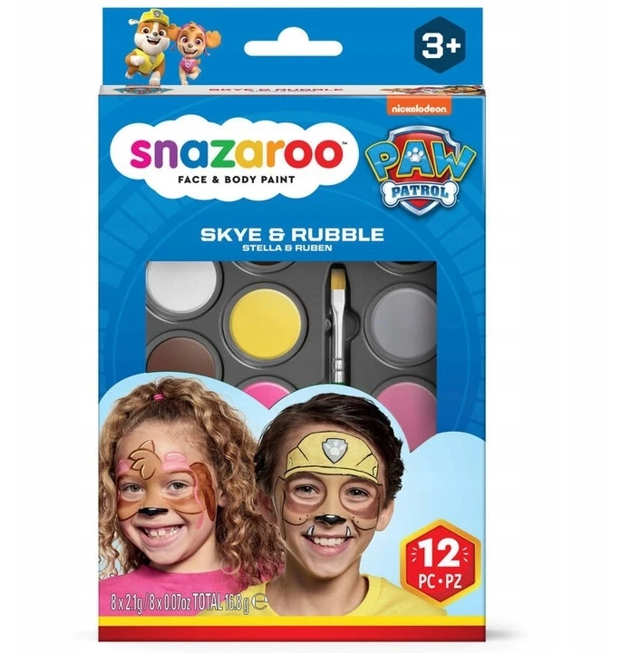 Snazaroo Rinkinys veido tapybai "šunų Patrulis" Skye ir Rubble