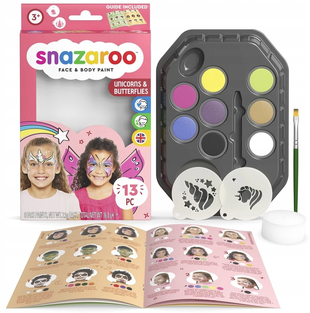 Snazaroo VEIDO TAPYBOS RINKINYS VIENARAGIAI 1172181