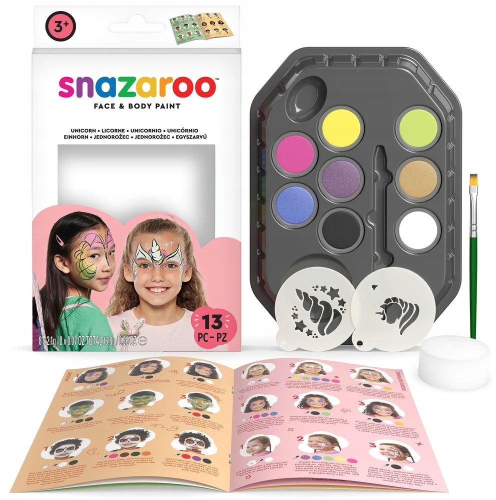 Snazaroo VEIDO TAPYBOS RINKINYS VIENARAGIAI 1172181