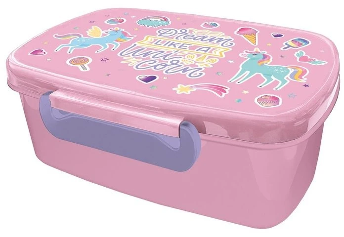 Śniadaniówka Lunch Box Vienaragis Unicorn rožinė Derform indas szkolny