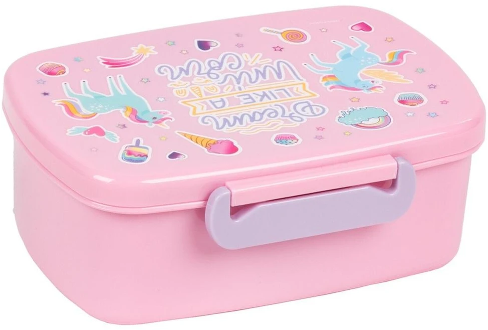 Śniadaniówka Lunch Box Vienaragis Unicorn rožinė Derform indas szkolny