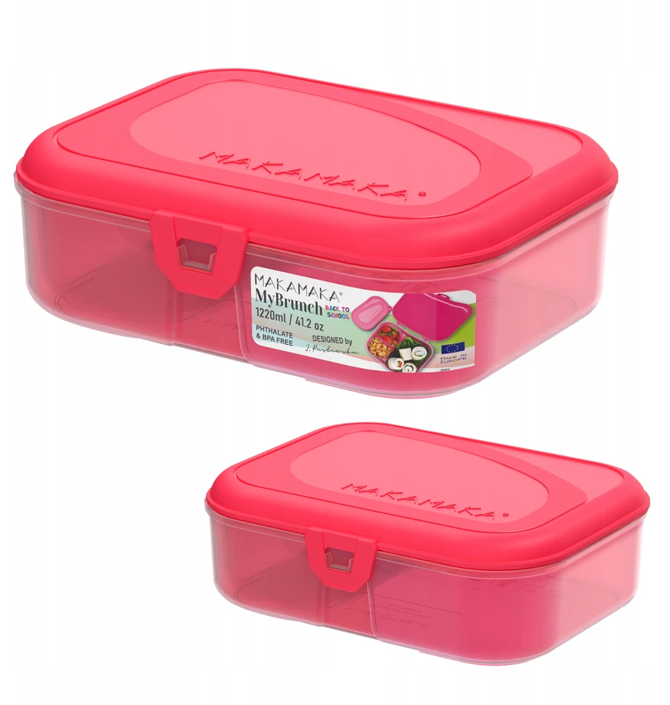 Śniadaniówka LunchBox su Przegródkami Back To School 1220ml MAKAMAKA