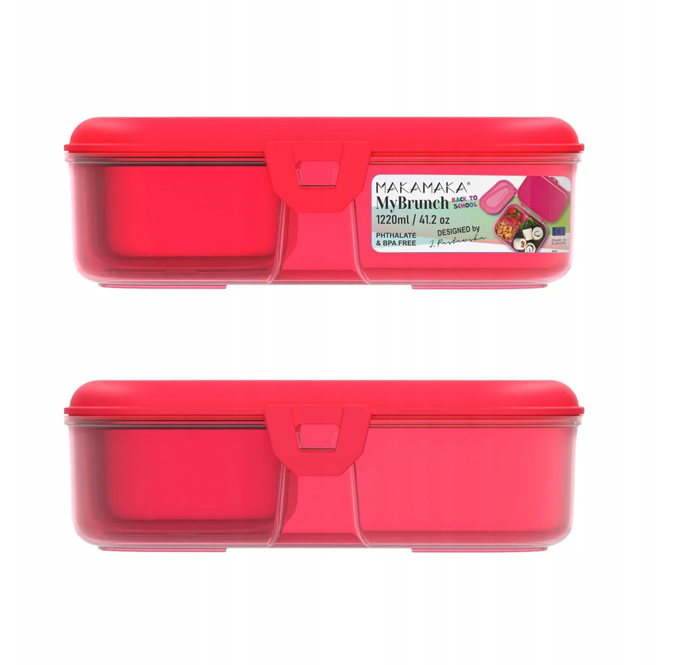 Śniadaniówka LunchBox su Przegródkami Back To School 1220ml MAKAMAKA