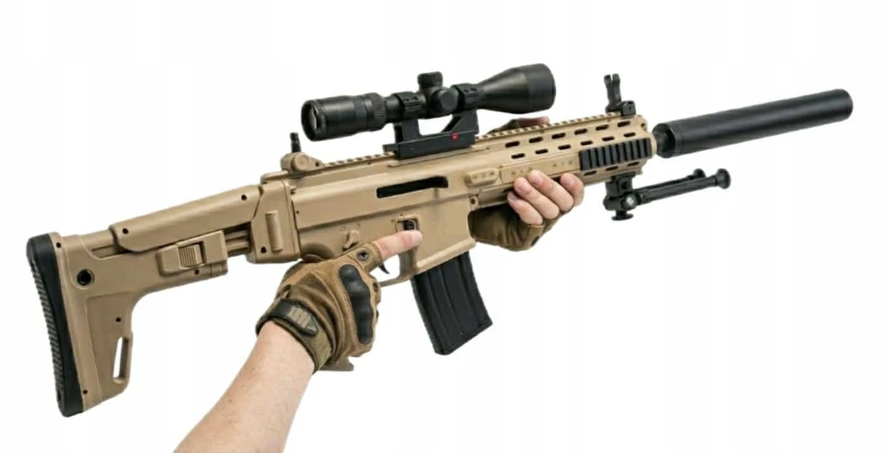 SNIPER RIFLE SNIPER WEAPON ASG šautuvai + KAMULIAI