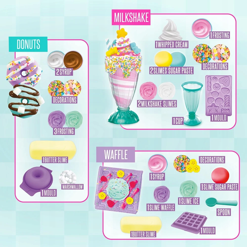 SO SLIME SENSATIONS Sugary Crush Deluxe Pack Rinkinys gleivėms gaminti