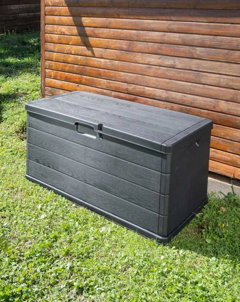 Sodo dėžė su dangčiu 340L Progarden 118x59x57cm pilka