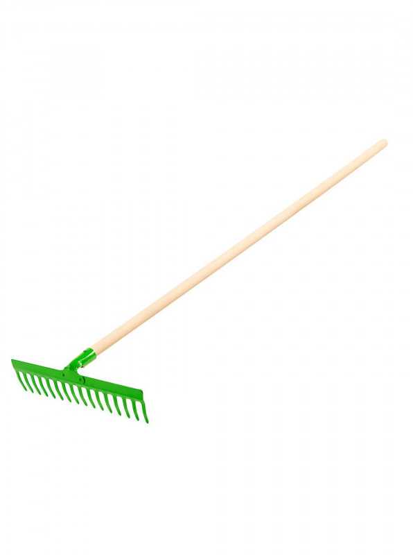 Sodo grėblys VERTO 15G050, 16 dantų, medine rankena