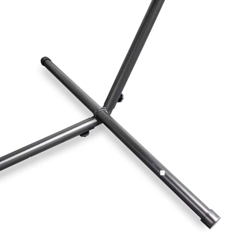 sodo hamakas ant metalinio karkaso, tvirtas 270x110 cm, iki 120 kg
