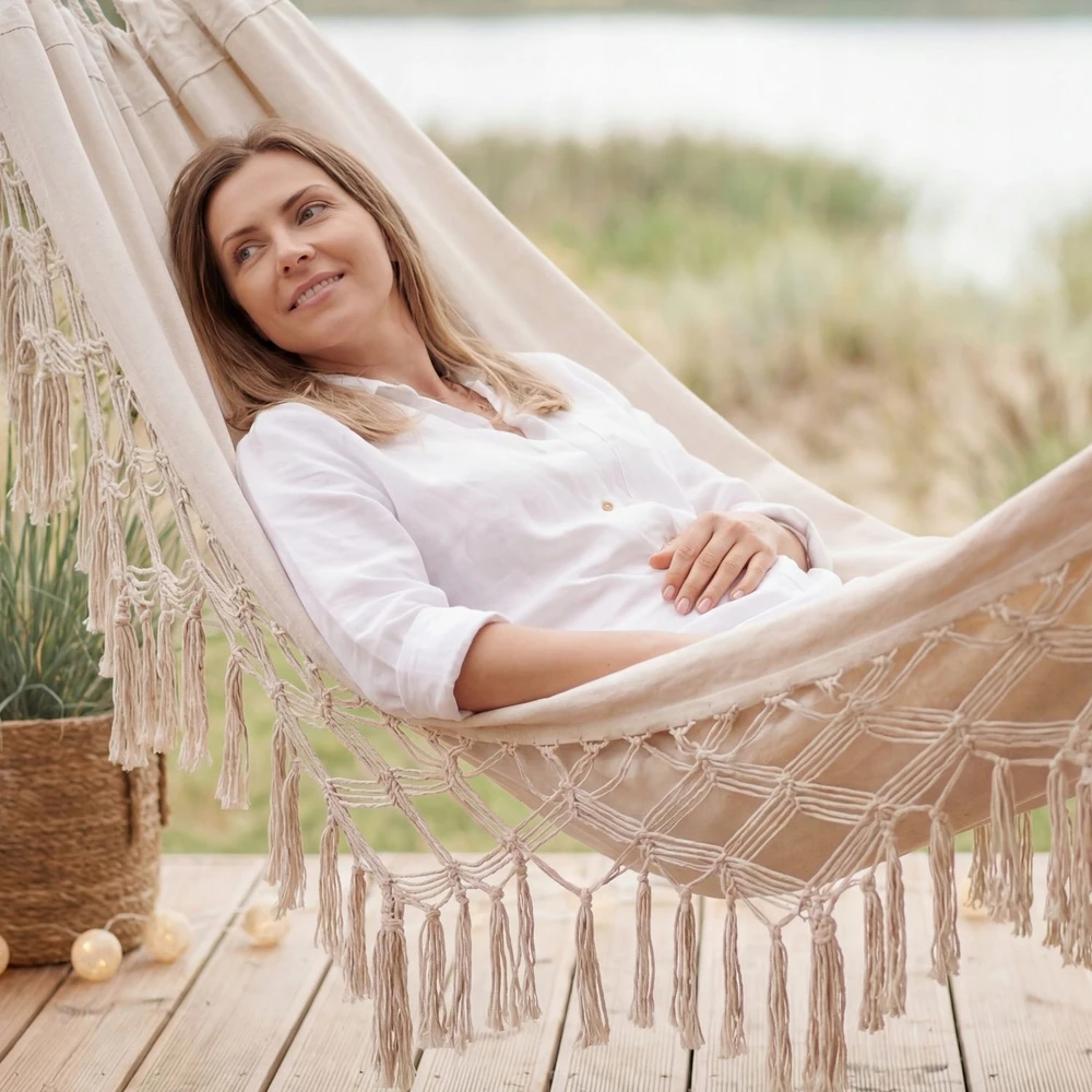 SODO HAMAKAS SU KŪRAŠTAIS BRAZILIAN BOHO SOIS XXL LUVERNO