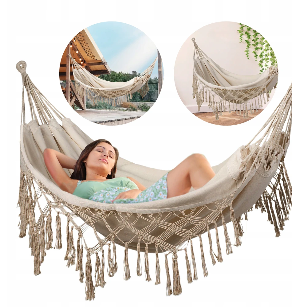 SODO HAMAKAS SU KŪRAŠTAIS BRAZILIAN BOHO SOIS XXL LUVERNO