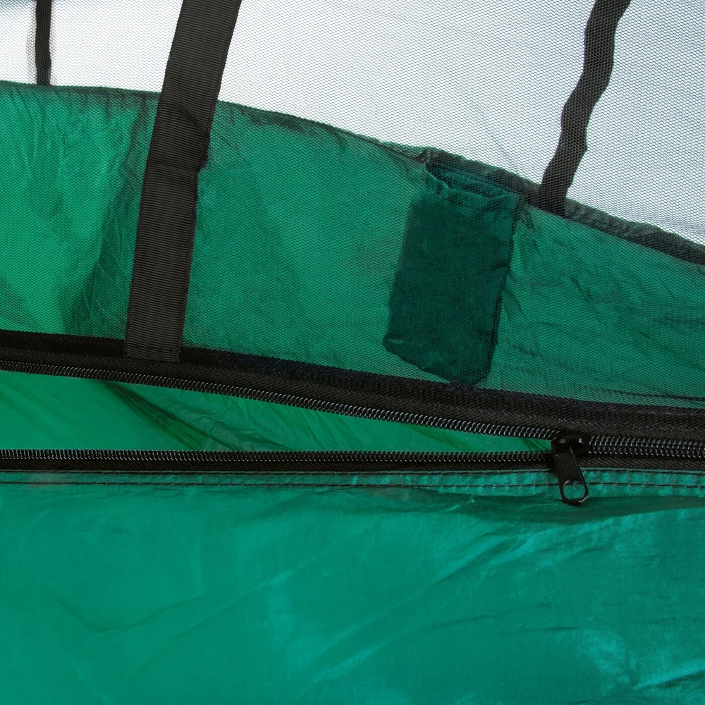 Sodo HAMAKAS su Uodų tinkleliu Žalias Tourist Tadar Camping 270 x 140 cm