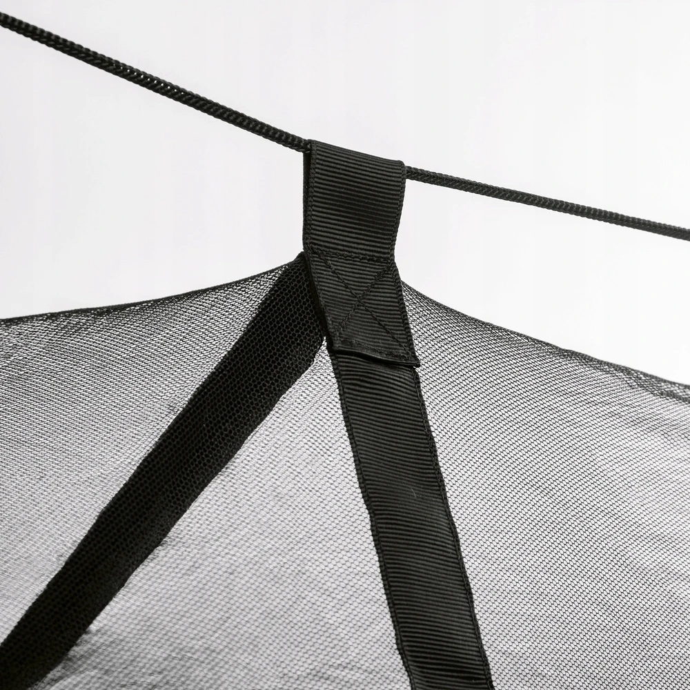 Sodo HAMAKAS su Uodų tinkleliu Žalias Tourist Tadar Camping 270 x 140 cm