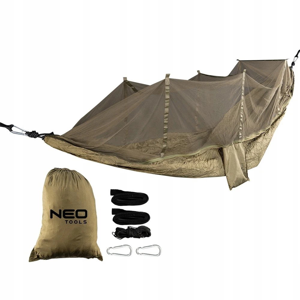 SODO HAMAKŲ RINKINYS SU TINKLELIS NUO UODŲ 330 X 140 CM TARP SURVIVAL JUOSTA