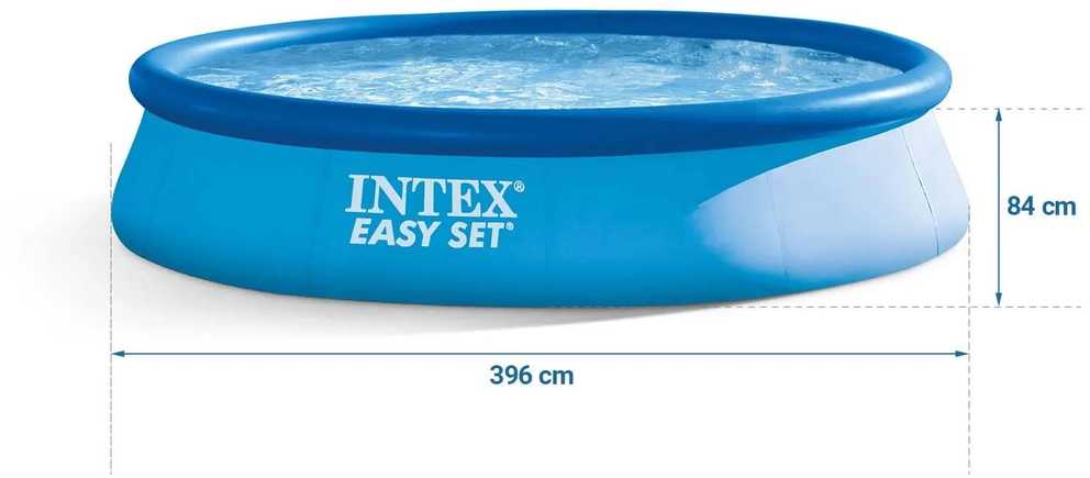 Sodo išplėtimo baseinas 396 x 84 cm INTEX 28143 2in1