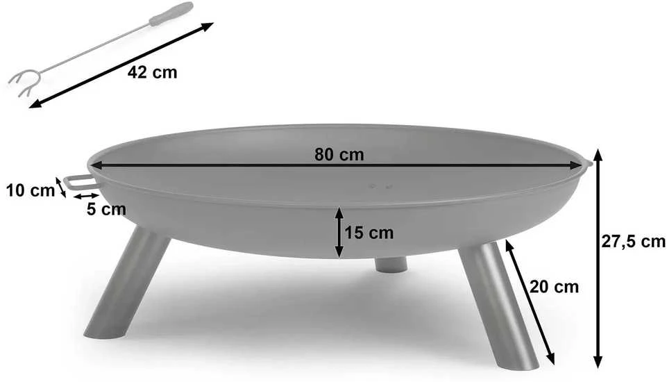 Sodo laužavietė 80 cm Berdsen BD-882