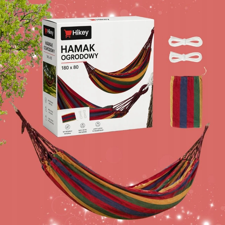 SODO pakabinamas hamakas BE BĖGELIO 180x80cm SŪPYČIŲ RINKINYS SU KREPŠEČIU