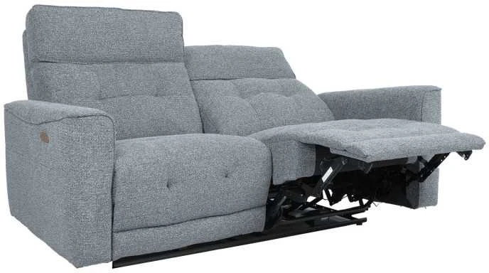 Home4You Sofa BOSCO Dvietė Elektrinis Reglaineris, Melsvai Pilka