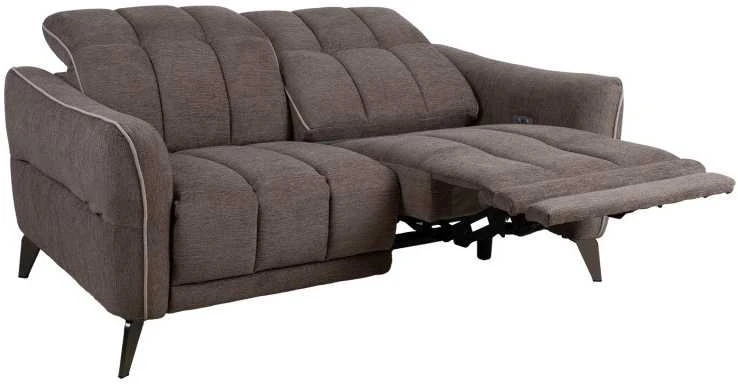Home4You Sofa CATHY 2-vietė, elektrinė, šviesiai ruda