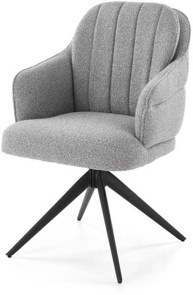 Fotelis Signal Meble Sofa KARO 2 VELVET, pilka