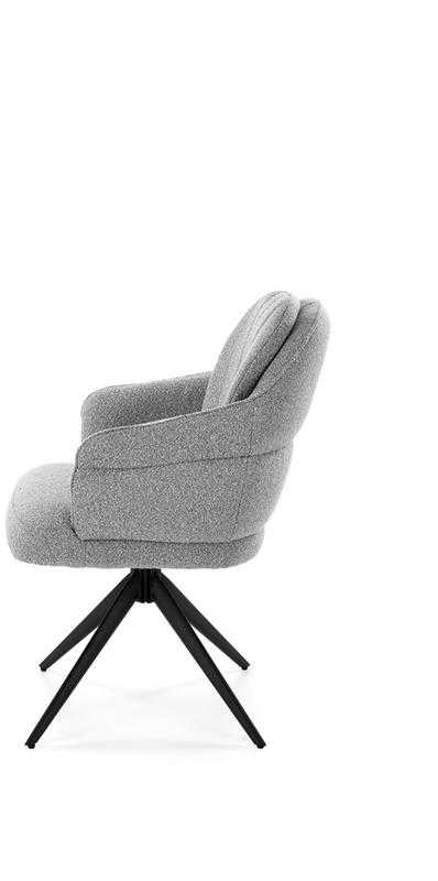 Fotelis Signal Meble Sofa KARO 2 VELVET, pilka