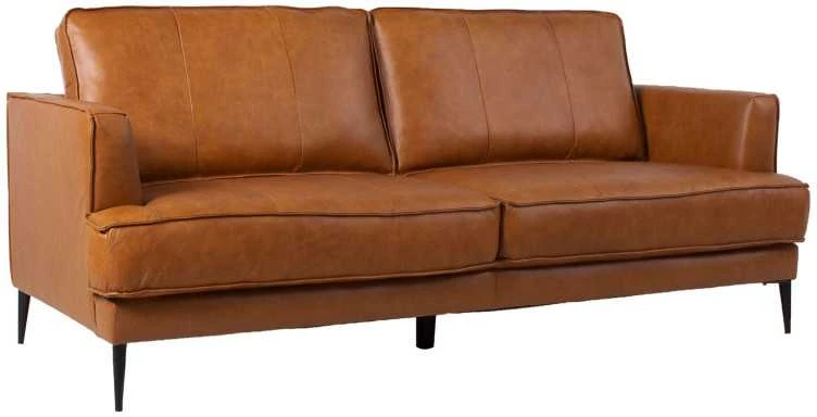 Home4You Sofa LEO 3-vietų, šviesiai rudos spalvos