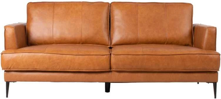 Home4You Sofa LEO 3-vietų, šviesiai rudos spalvos